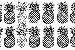 pineapple tattoo idea