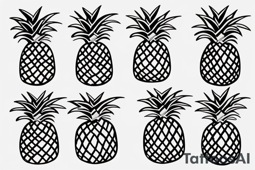 pineapple tattoo idea