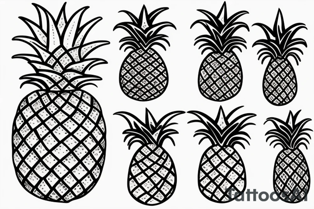 pineapple tattoo idea