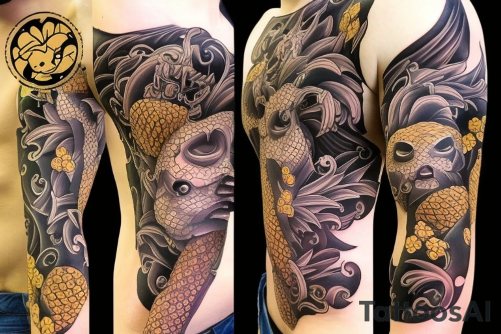 pineapple oriental tattoo idea