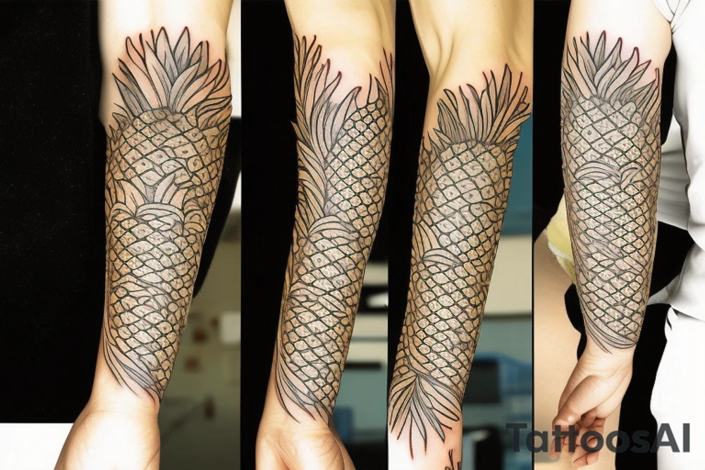 pineapple tattoo idea