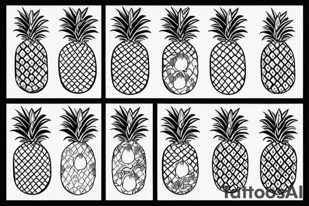 pineapple tattoo idea