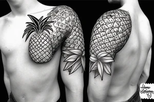 pineapple tattoo idea