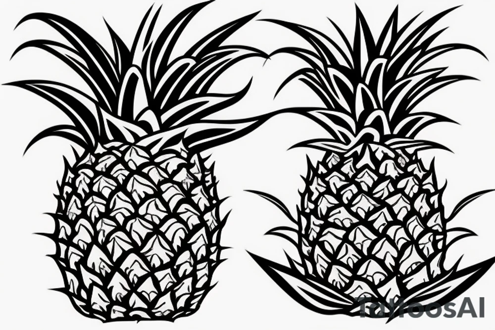 pineapple tattoo idea