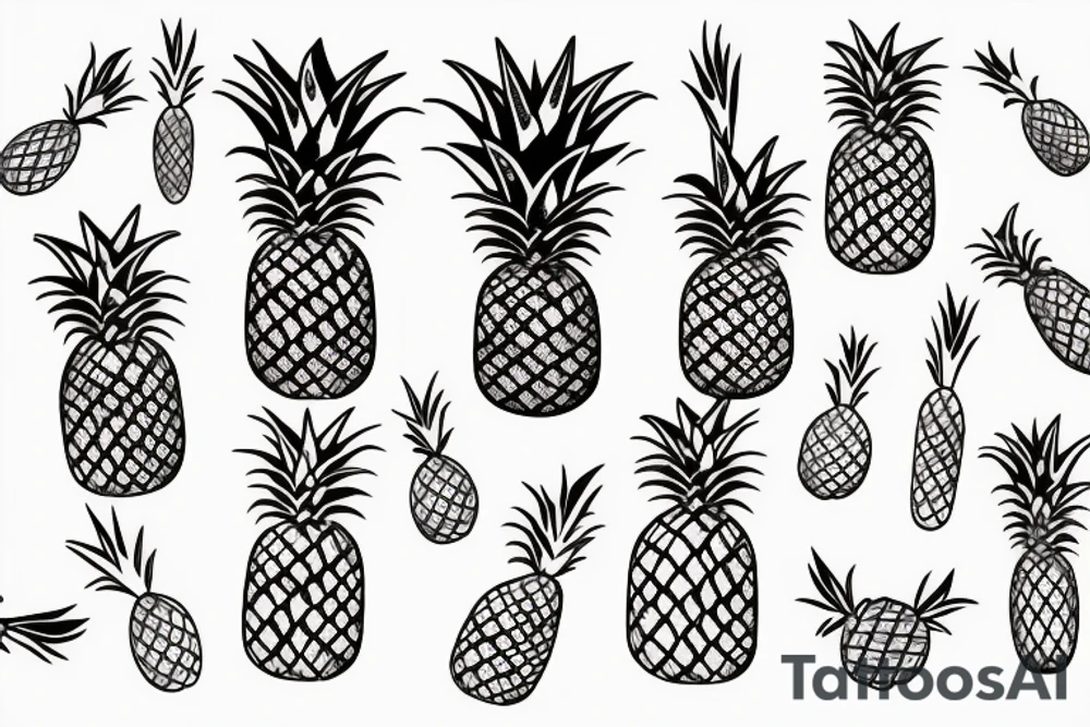pineapple tattoo idea