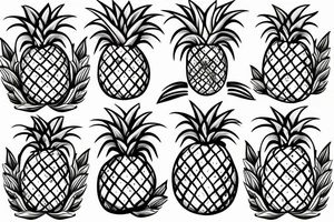 pineapple tattoo idea