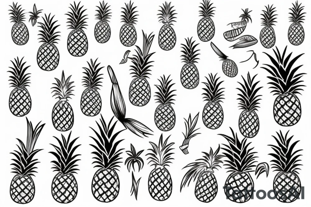 swingers pineapple tattoo idea