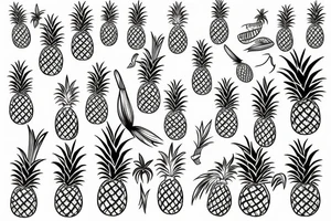swingers pineapple tattoo idea