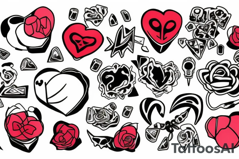 broken heart by toxic tattoo idea