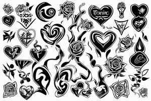 toxic heart tattoo idea