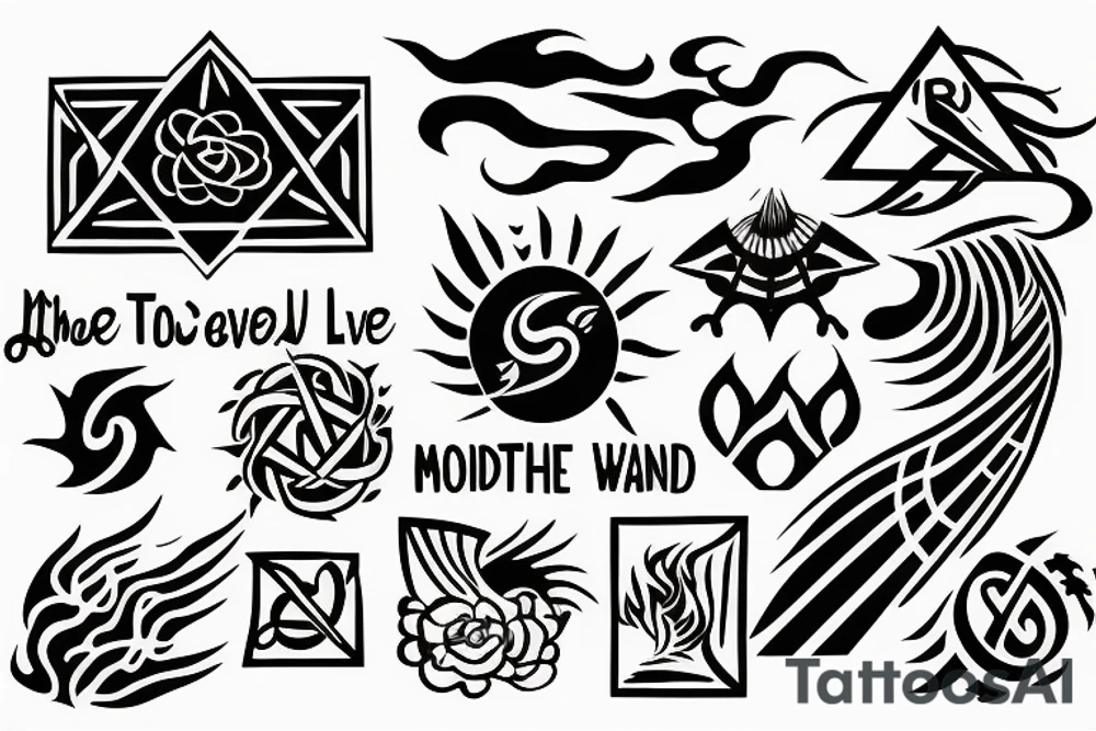 Represent: motherhood, travel, the four elements (wind, water, fire, earth), freedom, skydiving, loving life, tattoo idea