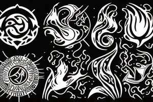 Represent: motherhood, travel, the four elements (wind, water, fire, earth), freedom, skydiving, loving life, tattoo idea