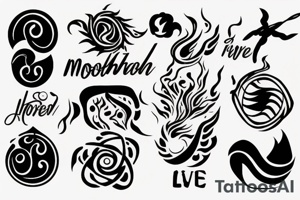 Represent: motherhood, travel, the four elements (wind, water, fire, earth), freedom, skydiving, loving life. Make it softer and more feminine. tattoo idea Represent: motherhood, travel, the four elements (wind, water, fire, earth), freedom, skydiving, loving life. Make it softer and more feminine. tattoo idea