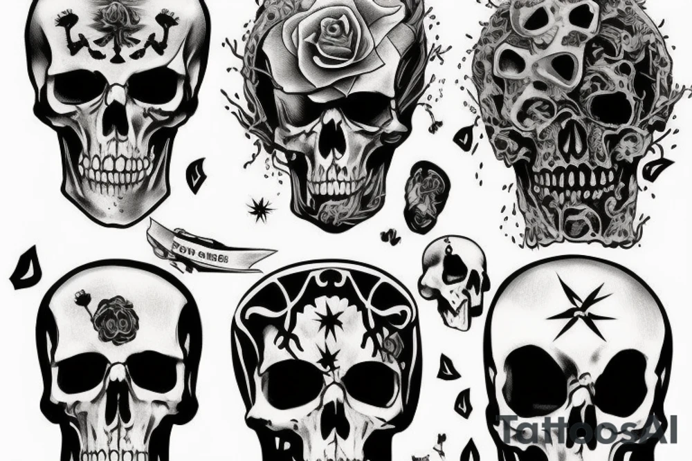 Death giving a sign tattoo idea
