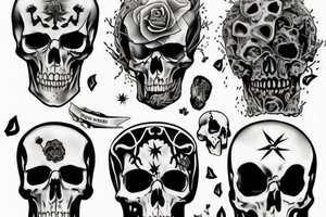 Death giving a sign tattoo idea