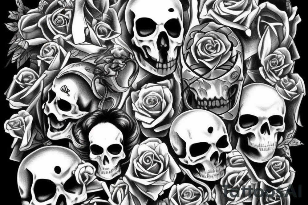 Death giving a sign tattoo idea