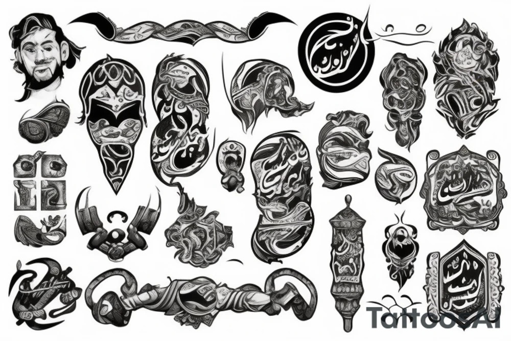 Alhaitham fight tattoo idea