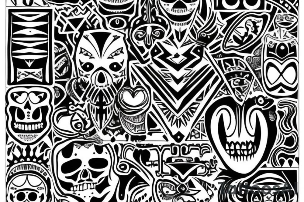 memento mori written in a tribal font tattoo idea