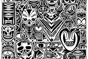 memento mori written in a tribal font tattoo idea