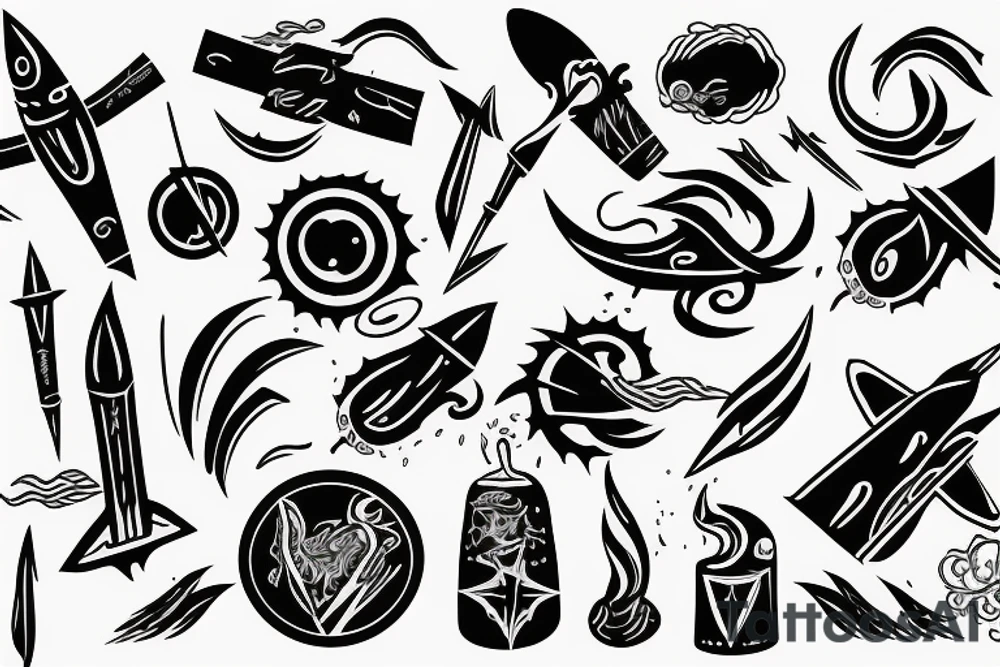Missiles wind tattoo idea