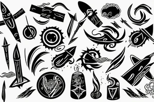 Missiles wind tattoo idea