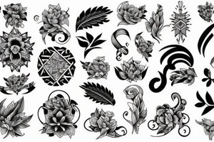 black and white traditional tattoo idea