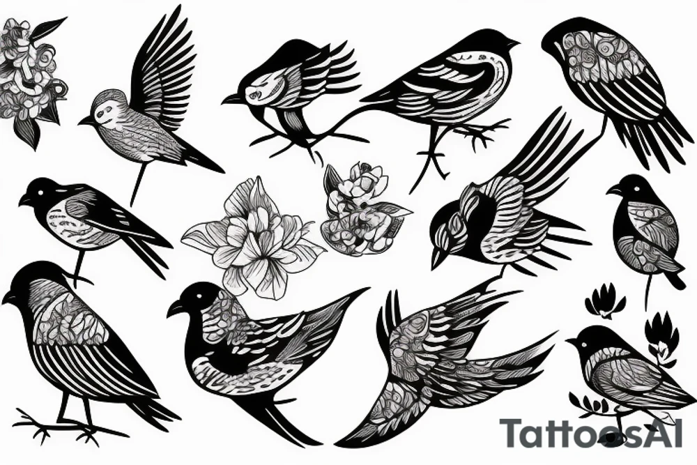 bird tattoo idea