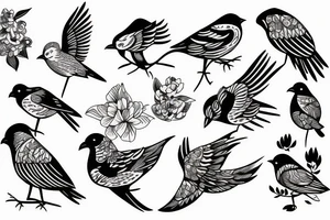 bird tattoo idea
