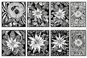 flower with saying tattoo idea