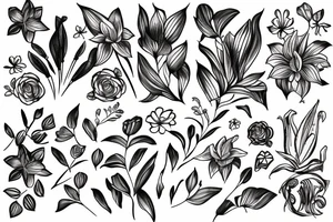 lily flower tattoo idea