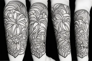 lily flower tattoo idea