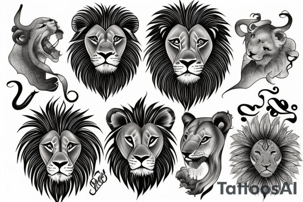 Lion tattoo idea
