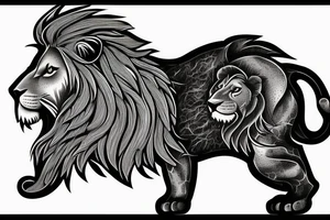Lion sleave tattoo idea