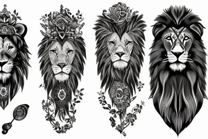 Lion sleave tattoo idea