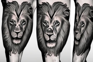 Lion sleave tattoo idea
