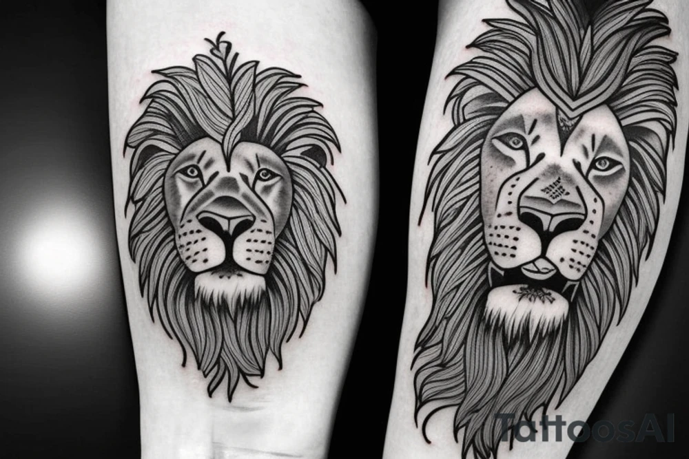 Lion sleave tattoo idea