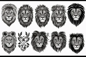 Lion sleave tattoo idea