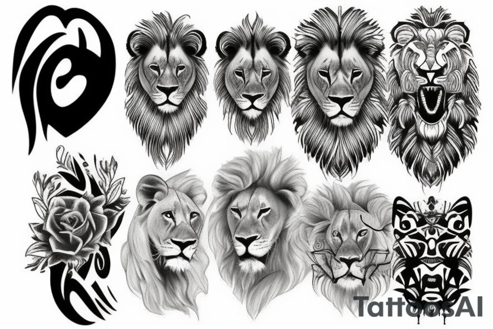 Lion tattoo idea
