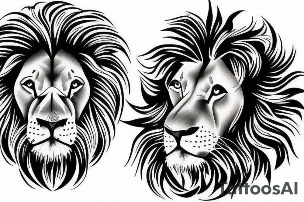 Lion tattoo idea