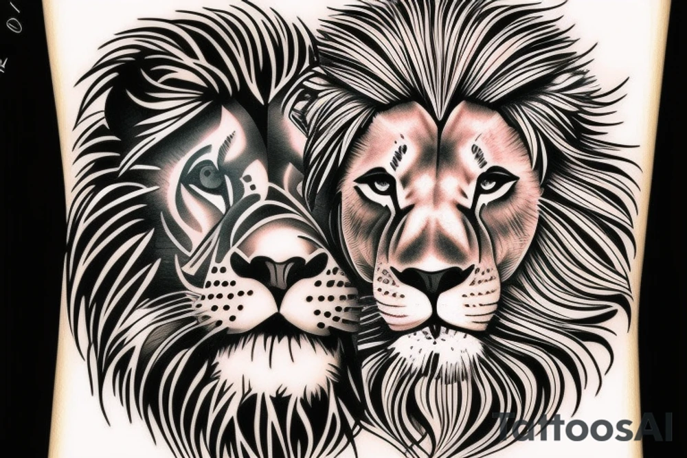 Lion tattoo idea
