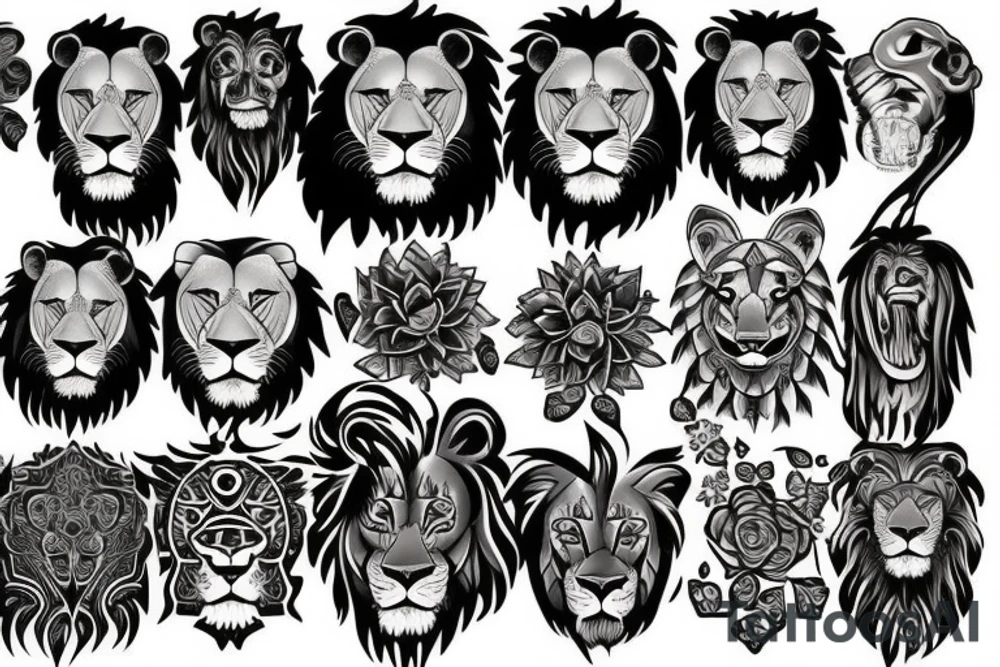Lion tattoo idea