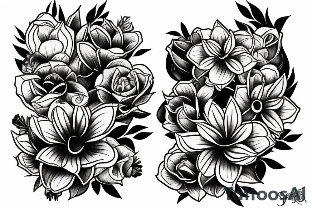 Fiore di loto tattoo idea