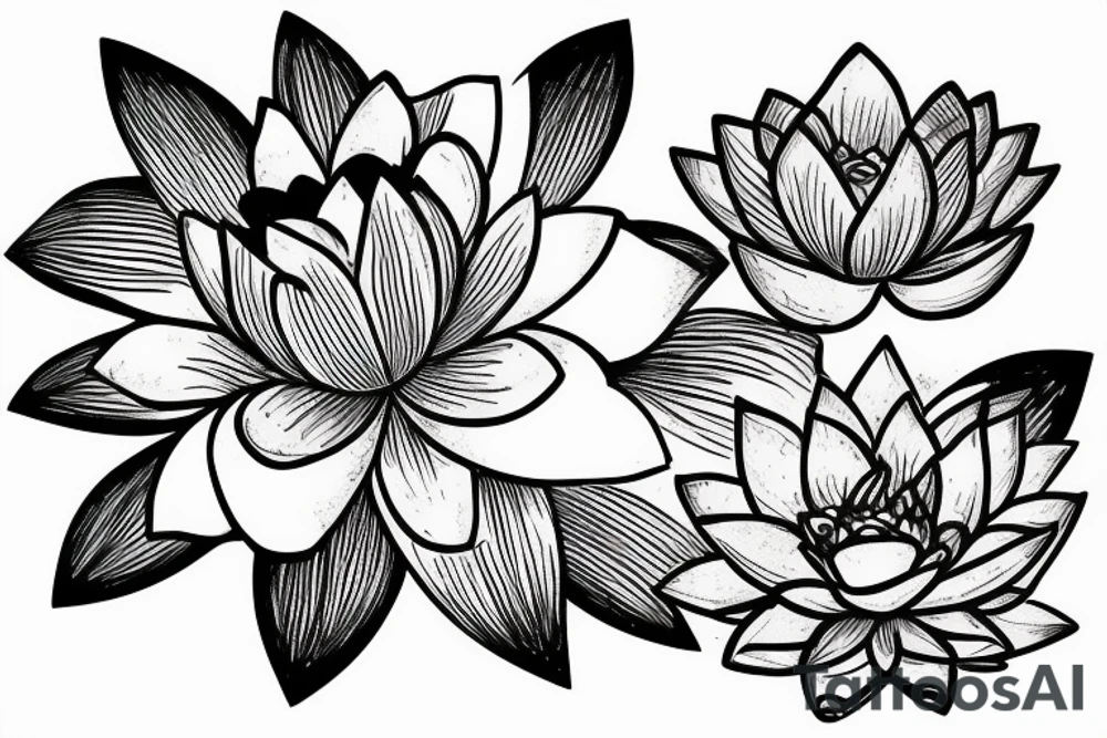 lotus flower tattoo idea