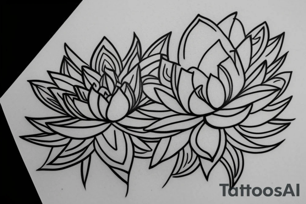 lotus flower tattoo idea