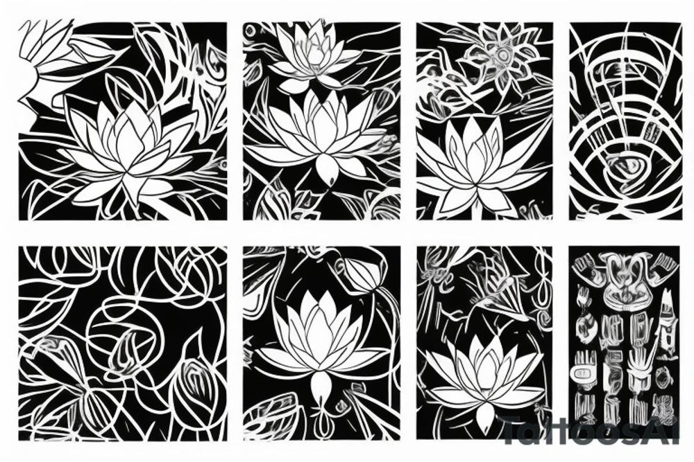 lotus flower tattoo idea