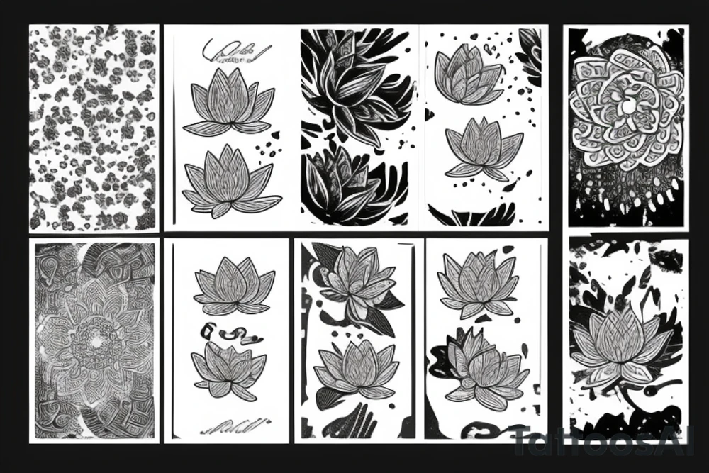 lotus flower tattoo idea