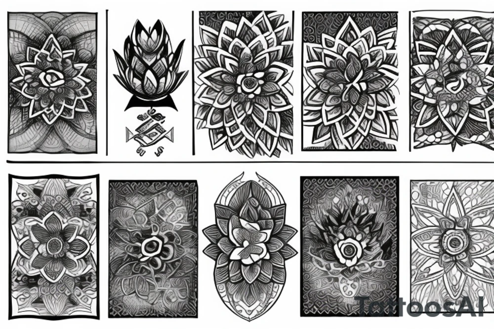 lotus flower tattoo idea