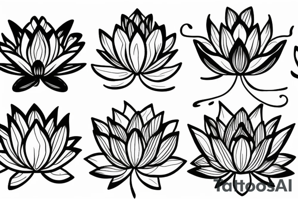 lotus flower tattoo idea