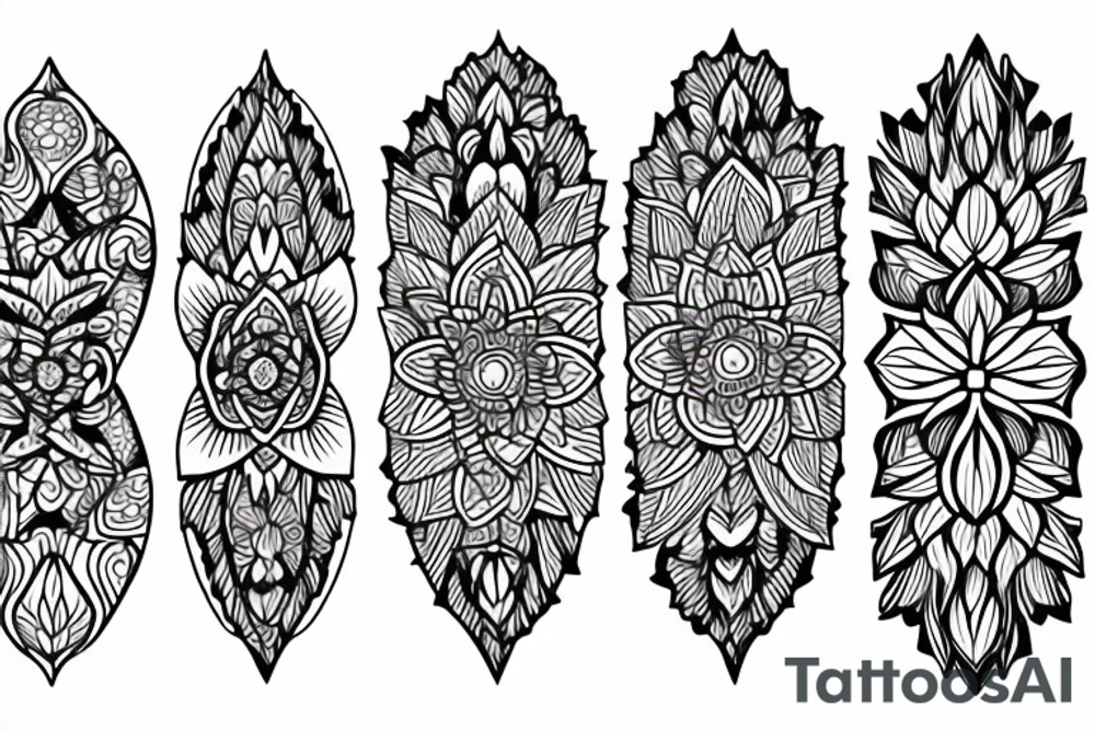 lotus flower tattoo idea