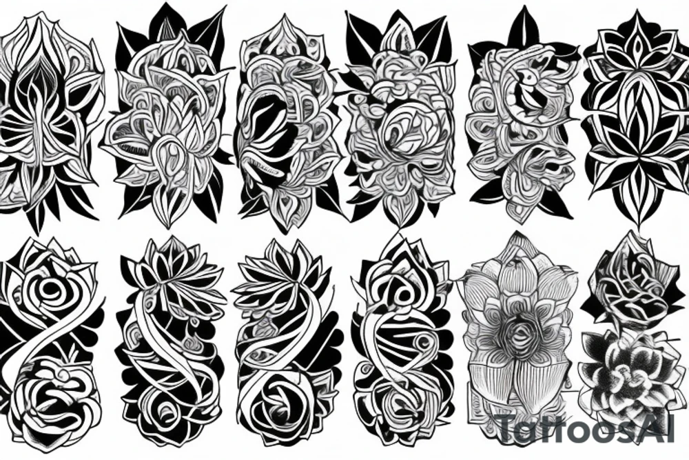 lotus flower tattoo idea